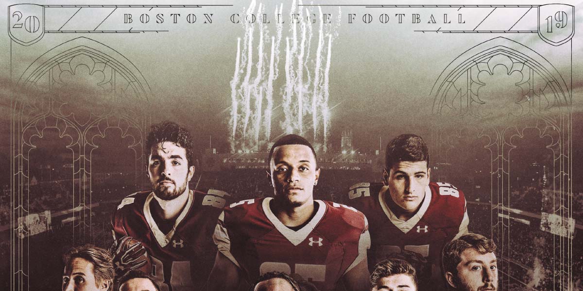 Boston College Football Poster