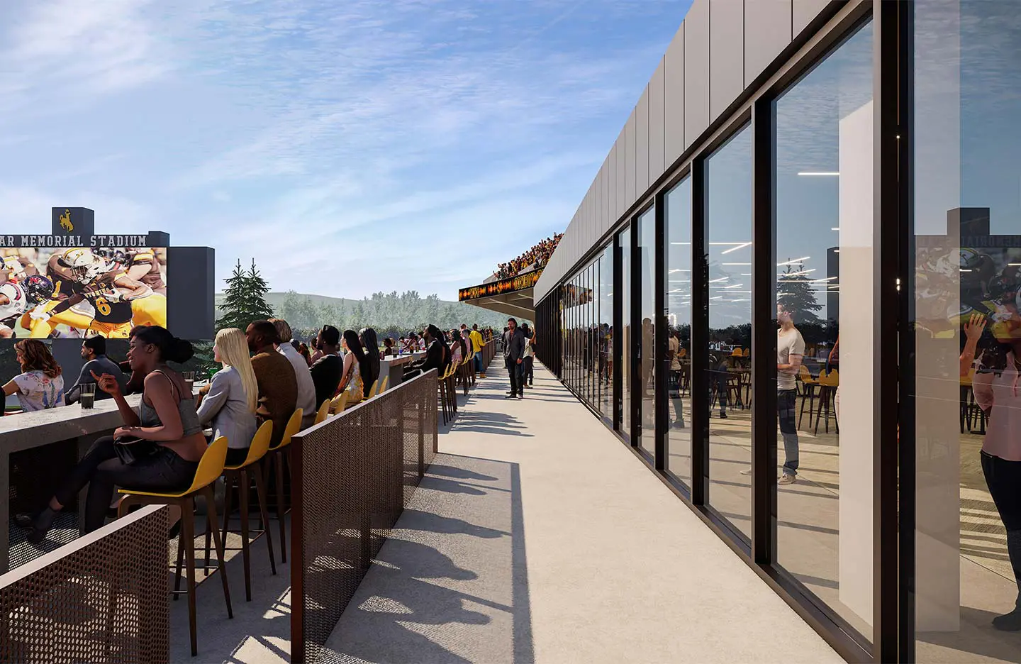 New Loge Seating and Premium Club Space conceptual rendering