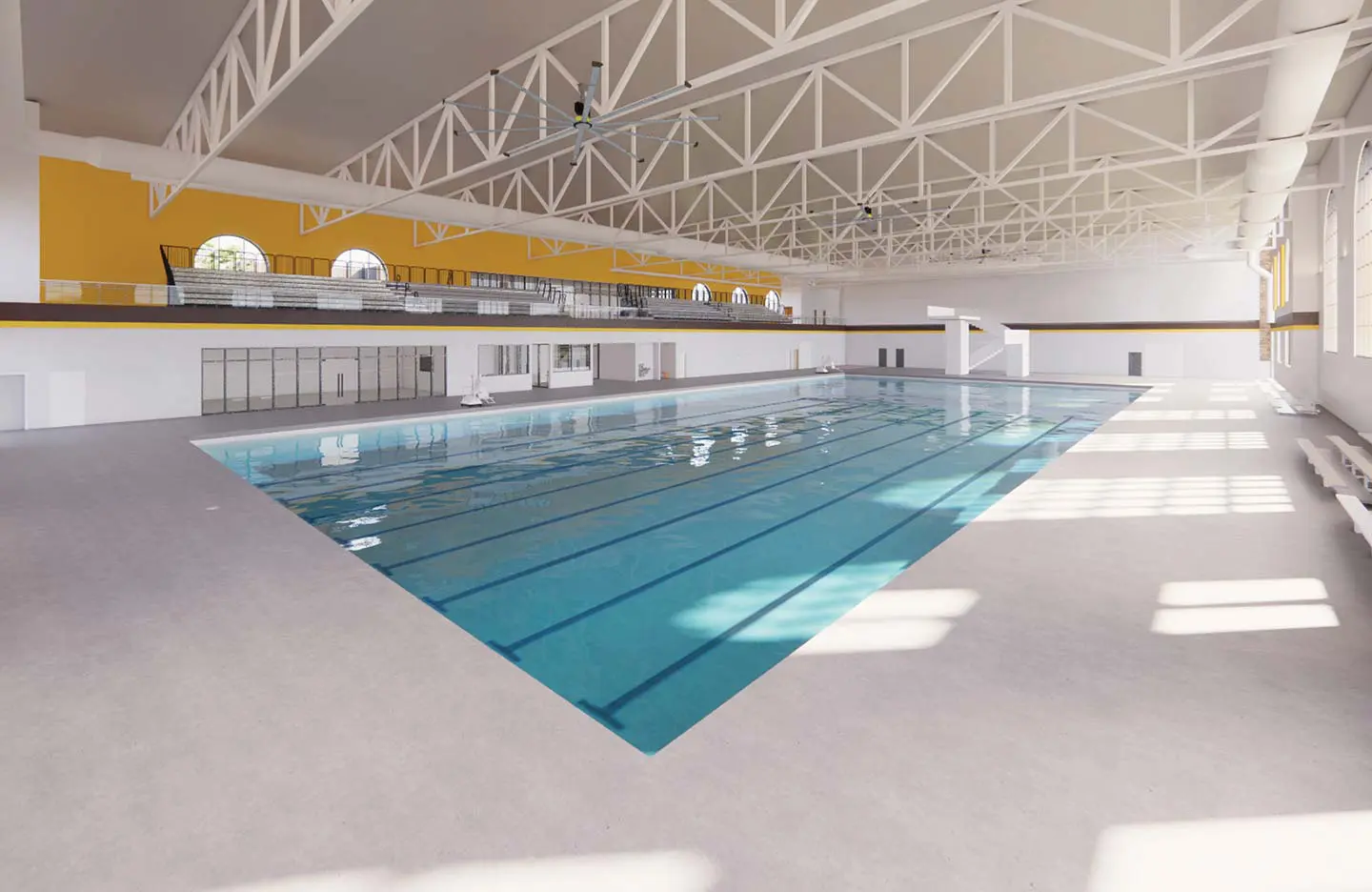 Newly Constructed Swimming and Diving Facility (1/2) conceptual rendering